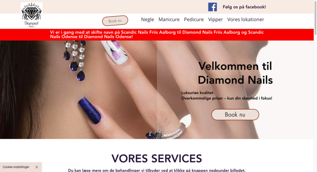 Diamond Nails frontpage